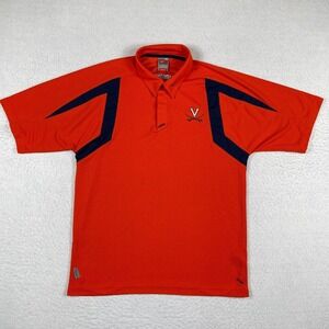 Virginia Cavaliers Polo Shirt Mens Medium Nike UVA Wahoo Basketball Golf College